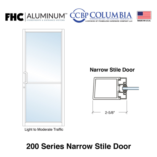 FHC | D223BSAC 200 Series Narrow Stile Single Door with 2-1/4