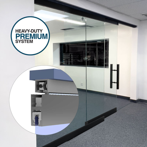 FHC | TR4S213 TRS100 Top Rolling Door System - XOX Double Slider