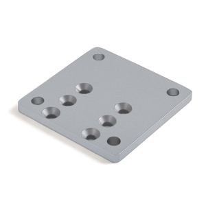 FHC 5" Square Offset Base Plates for 2-3/8" Square Post