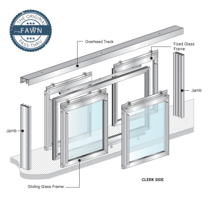 FHC Fawn Horizontal Sliding Pass-Thru Assembly XOX With Screen