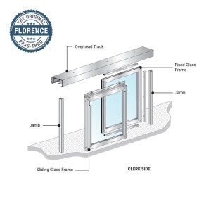 FHC Florence Horizontal Sliding Pass-Thru Assembly OX-XO No Screen