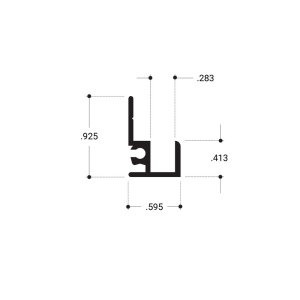 FHC Mirror Frame Extrusion 144" Length