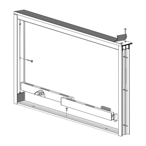 FHC Wood End Showcase - Flat Top Rear Track Assembly 