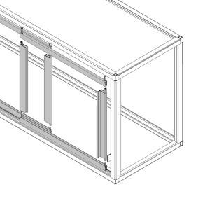 FHC Newport Showcase 4031 Series Frame with Framed Doors