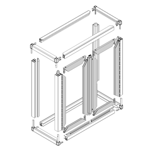 FHC Avalon Showcase 4043 Series Frame with Double Hinged Doors