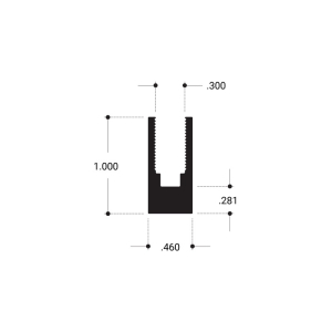 FHC Showcase Channel 144" Aluminum Extrusion