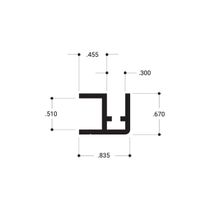 FHC Aluminum Base Rail Extrusion 144" Length