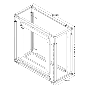 FHC Clover Showcase 7040 Series Frame with Hinged Door