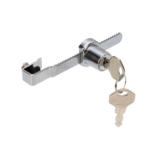 FHC Sliding Glass Door Lock Fits up to 1/4" Glass Random Keys - Chrome 