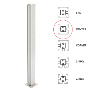 FHC 24" Center Standard Partition Post