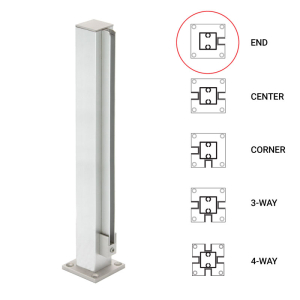 FHC 12" End 1" Air Space Partition Post