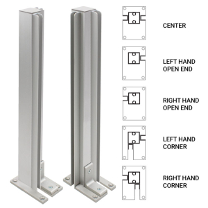 FHC 18" Corner Heavy Duty Partition Post