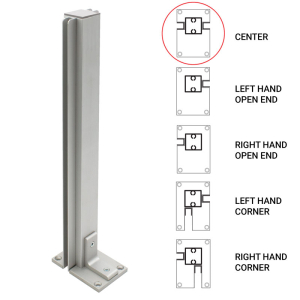 FHC 18" Center Heavy Duty Partition Post