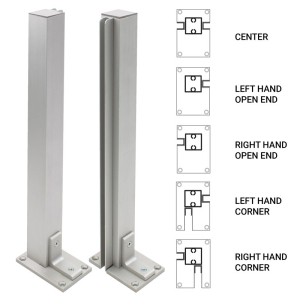 FHC 18" End Heavy Duty Partition Post