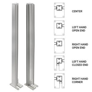 FHC 36" Corner Heavy Duty Partition Post