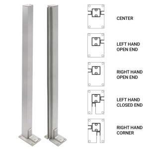 FHC 36" End Heavy Duty Partition Post