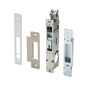 FHC Deadbolt and Latch LH 1-1/8" Backset - Aluminum