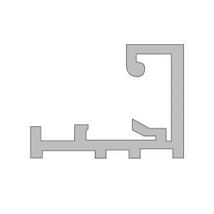 FHC Clip Sash Back for 1/4" Glass Only - 24'-1" Length