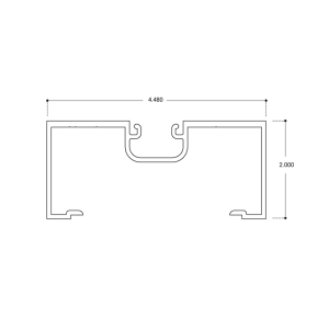 FHC 2" x 4-1/2" Door Jamb Extrusion