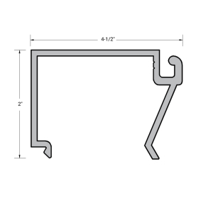 FHC Aluminum Glass Stop - 24'-1" Length