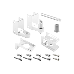 FHC Replacement Hinge Kit - 1" - Cast Zamak Construction - Chrome Plated (1 Kit)