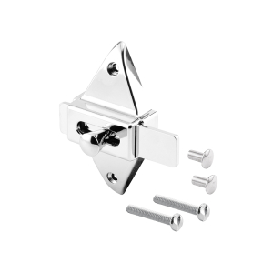 FHC 2-3/4" Hole Center Spacing Slide Latch - Diecast Zamak Construction - Chrome Plated (Single Pack)