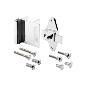 FHC Door Latch Set - 1-1/4" - Pilaster - Zamak - Chrome Finish - Inswing - Square Corners (Single Pack)