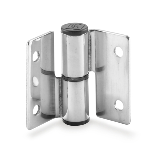 FHC Surface Mounted Hinge Set - LH/In Out-RH/Out with Fasteners - Stainless Steel