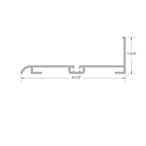 FHC Aluminum 2" x 4-1/2" Thermo Standard Sub Sill - 24'-1" Length