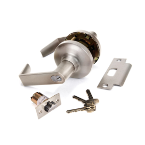 FHC Heavy-Duty Lever Locksets Storeroom 7-Pin SFIC - Brushed Nickel