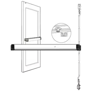 FHC Adams Rite Narrow Stile Concealed Vertical Rod 36"