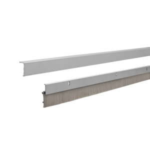 FHC 48" Long Door Sweep with Brush, Concealed Fasteners