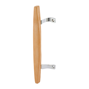 FHC Sliding Door Wood Pull with Chrome Plated Brackets