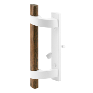 FHC Sliding Door Handle With Mortise Lock - White 