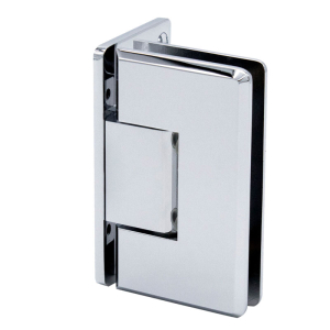 FHC Carolina Beveled Wall Mount Hinge Offset Back Plate - Polished Chrome