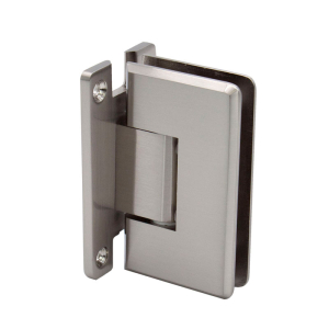 FHC Carolina Beveled Wall Mount Hinge Adjustable Full Back Plate - Brushed Nickel