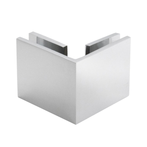 FHC Square 90 Degree Glass Clamp - Polished Chrome