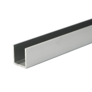 FHC 3/4" x 3/4" Deep U-Channel - 234" Length - Satin Anodized