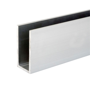 FHC 3/4" x 1-1/2" Deep U-Channel 234" Length - Satin Anodized