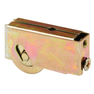 Single 1-1/8" Steel Roller Assembly - Ball Bearing - Plain Back Housing