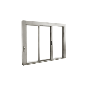 FHC Manual Deluxe Sliding Window OXO with Aluminum 1/2" Bottom Track