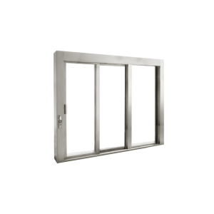 FHC Manual Deluxe Sliding Window XOX with 12" Stainless Steel Shelf