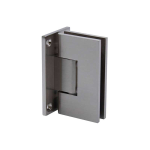 FHC Junior Glendale Square 5 Degree Wall Mount Hinge Full Back Plate - Brushed Nickel