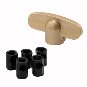 FHC Tee Crank Handle Universal With Adapter Champagne 