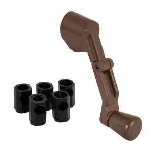 FHC Casement Handle Folding - Universal Spline - Bronze 