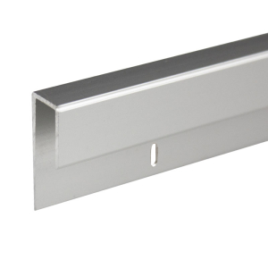 FHC 1/4" Deep Nose Aluminum J-Channel 95" Length - Satin Anodized