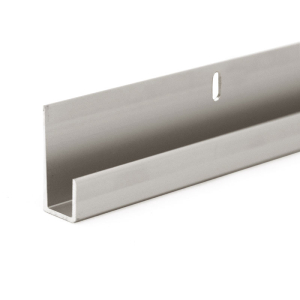 FHC 1/4" Standard Aluminum J-Channel 95" Length - Satin Anodized