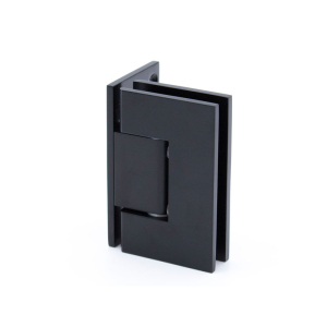 FHC Jr Glendale 5 Degree Positive Wall Mount Hinge Full Offset Back Plate 1/4" Glass - Matte Black