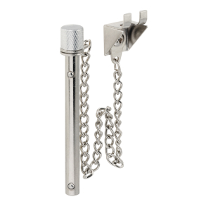 FHC Sliding Patio Door Pin Lock With Retaining Ball - Chrome Plated