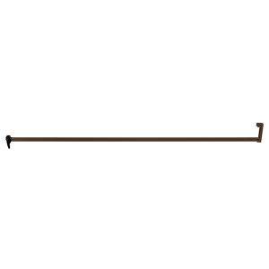 FHC Sliding Door Security Bar Lock - 48" Bronze 
